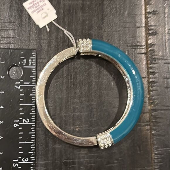 Lia Sophia Chromatic Ocean Blue Medium Stretchable Bracelet Crystal Classy - Picture 9 of 9